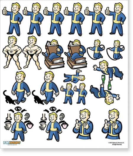 Fallout Stickers 50 Stickers Decal Lot Sticker Set