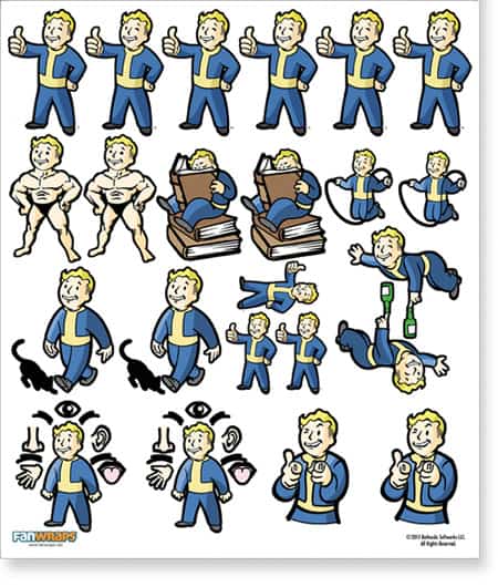 Fallout Perk Stickers for Sale