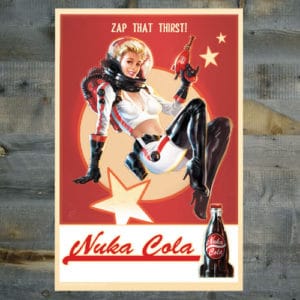 Nuka Cola Pin-Up Wall Tin Sign