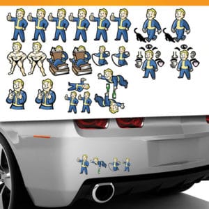 Fallout S.P.E.C.I.A.L.S. Decals on car