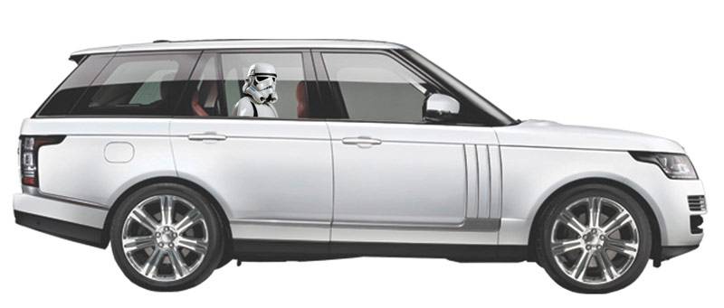 Stormtrooper Perforated Window Decal