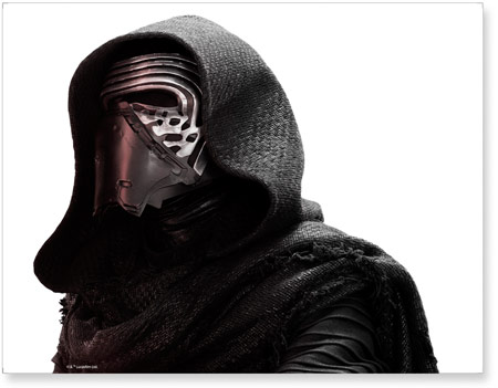 Kylo Ren Perforated Window Decal