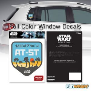 AT-ST On Scarif Window Decal packaging