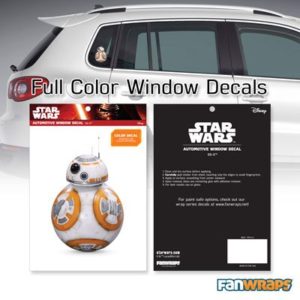 BB-8 Window Decal packaging