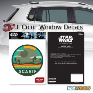 Scarif Badge Window Decal packaging