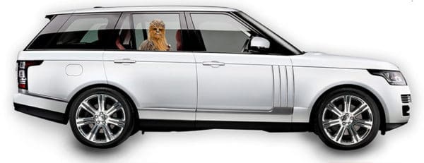 Chewbacca Passenger Series on car