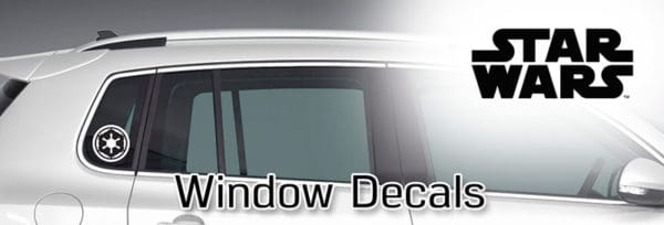 Imperial Insignia Window Decal on car
