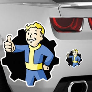 Fallout 4 Vault Boy Cog Decal on car