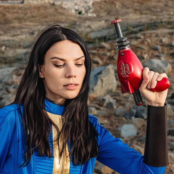 Vault dweller with Nuka Cola Zapper