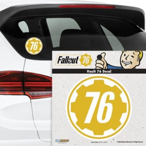 Fallout 76 Vault 76 Window Decal product on car
