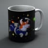 Astro Corgi mug black background