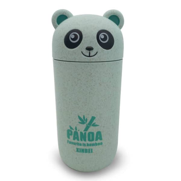 Cute Panda (Green) 13.5 oz. Travel Cup