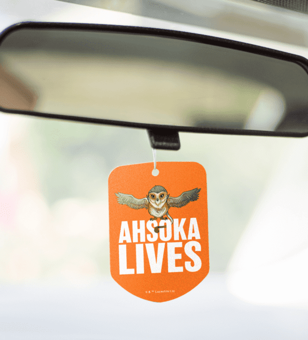 Ahsoka Tano air freshener in car "Ahsoka lives"