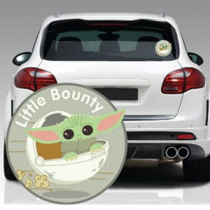 Little Bounty Window Decal product on car