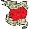 Aggressively Average 20 Sided Die Decal product photo
