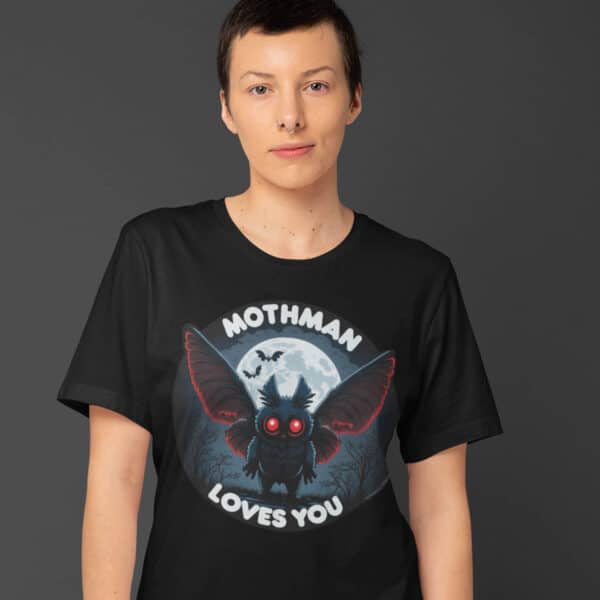 Mothman Loves You - Unisex T-Shirt Studio