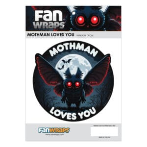 Mothman Loves you Window Decal