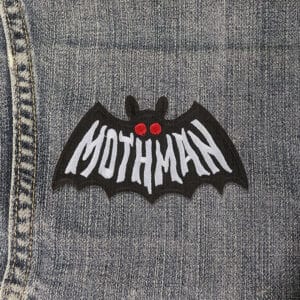 Mothman iron-on patch