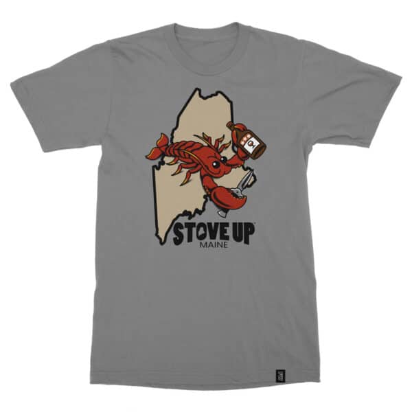 Stove Up Lobster Shirt Mens - Asphalt Grey