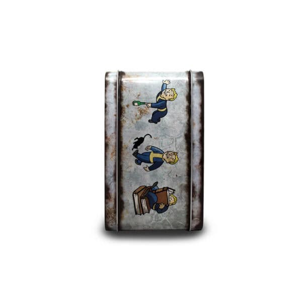 Side of Vault-Tec Weathered Lunchbox