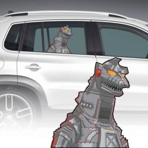Mechagodzilla passenger Rendering on vehicle